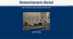 Desktop Screenshot of nickel-hautarztpraxis.de
